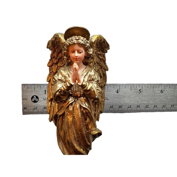 Vintage Gold Angel Praying Ornament With Hook - Picture 5 of 8